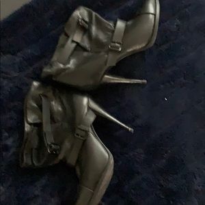 Black Leather Booties- Givenchy